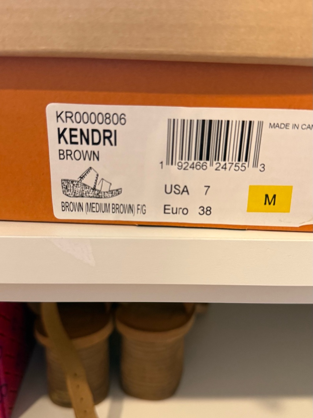 Kork-Ease Kendri Brown Leather Wedge Sandals Size 7M - Picture 3 of 6